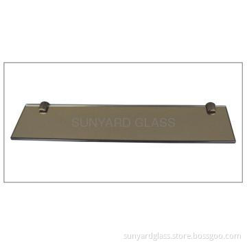 Brown tempered glass shelf